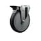 Service Caster 6'' Thermo Rubber Wheel Swivel Bolt Hole Caster with Posi Lock Brake SCC-BH20S614-TPRB-PLB - alternate 1